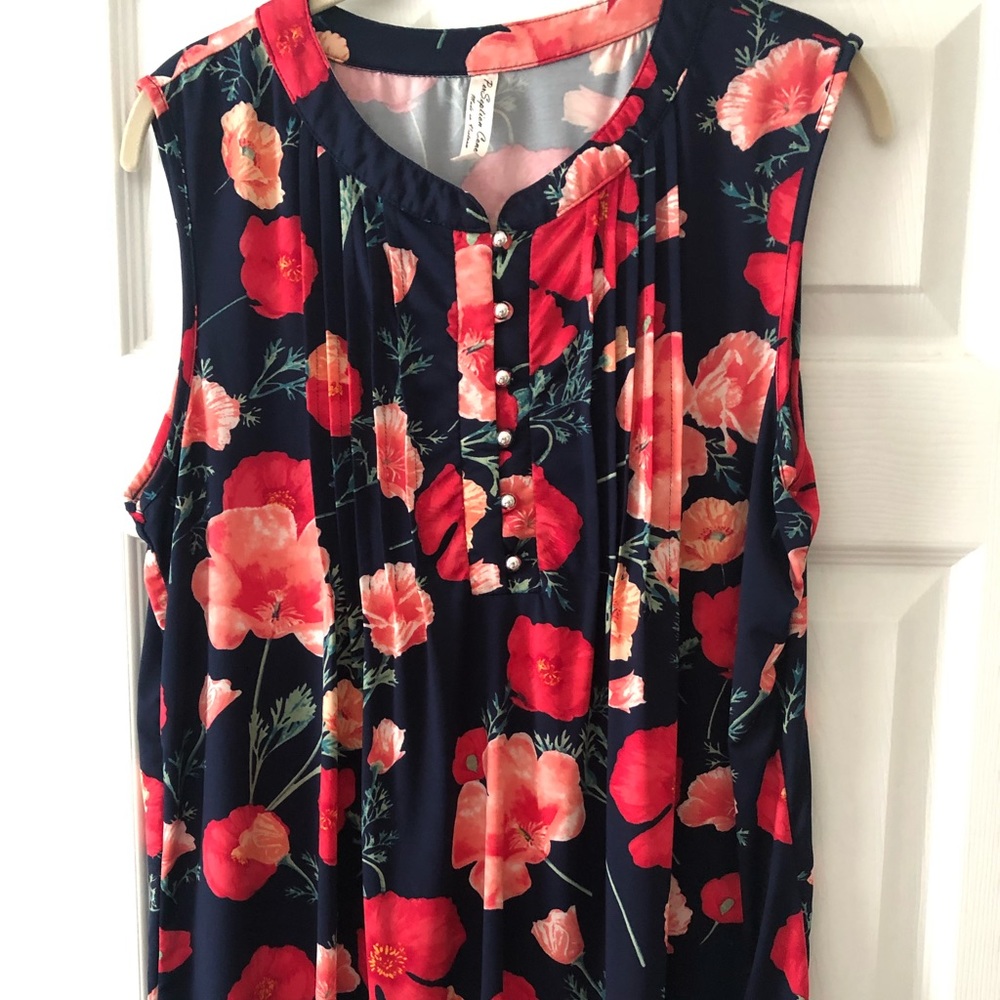 Floral Sleeveless Top